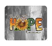 Mousepad, Foi Espérance Amour Christianisme Inspiration Mouse Pad Base en Caoutchouc Souris De Gaming Antidérapante Tapis Souris pour Souris Joueurs Professionnels 25X30Cm