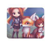 Mousepad, Frères Et Sœurs Hybrides Fox ! Souris De Gaming Durable Gaming Mousepad Confort Tapis De Souris De Jeu pour Bureau Souris 25X30Cm