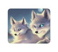 Mousepad, Frères Et Sœurs Loups ! Tapis De Souris Stable Gaming Mousepad Confort Tapis De Souris Gamer pour Ordinateur Pc 25X30Cm