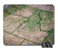 Mousepad, Guide Idaho Carte Navigation Topographie Voyage Mouse Pad Antidérapante Tapis De Souris D'Ordinateur Optimisé Souris De Bureau Pour Souris Ordinateur Pc 25X30Cm