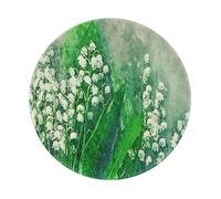 Mousepad Jolie Fleur, Nature, Aquarelle Verte, Art 5 Tapis De Souris Gaming Petit Mouse Pad Bords Cousus Tapis De Souris pour Maison Ordinateur Bureau 20X20 Cm