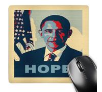 Mousepad Le Président Barack Obama dans Hope Pop Art Étanche Tapis De Souris Lavable Accessoire Bureau pour Pc Bureau Gaming 25X30Cm