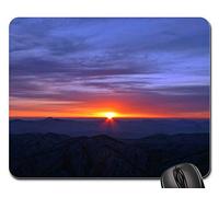 Mousepad, Lever du Soleil Mer Paysage Solaire Rouge Espoir Orange Lueur Tapis De Souris De Jeu Antidérapante Tapis De Souris Doux Tapis De Gaming pour Pc Souris Professionnels 25X30Cm