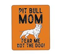 Mousepad Maman Pitbull, Ne Craignez Pas Le Chien Lavable Gamer Mouse Pad Bords Surpiqués Accessoire Bureau pour Ordinateur Maison Bureau 25X30Cm