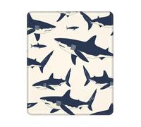 Mousepad Motif De Requin avec Divers Gestes Portable Tapis De Souris Durable Gamer Mouse Pad pour Maison Travail Gamer 25X30Cm