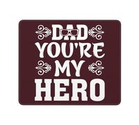 Mousepad, Papa, Tu ES Mon Héros Tapis De Souris Antidérapante Tapis De Souris Gaming Confort Tapis Souris pour Ordinateur Bureau 25X30Cm