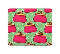 Mousepad Patron sans Couture pour Sac À Main pour Femme Lavable Gamer Mouse Pad Base en Caoutchouc Anti-Dérapant Tapis De Souris Gaming pour Maison Pc Gamer 25X30Cm
