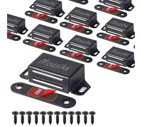 Mousike Aimants d'armoire 15KG Loquet de porte magnétique en acier inoxydable pour armoire de cuisine Loquet de tiroir de porte d'armoire (Paquet de 8)