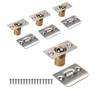 Mousike Loquet à Bille de Porte, Réglable Fermeture à Bille Verrou de Boule de Porte en Acier Inoxydable Cuisine Domicile Placard Penderie Porte Armoire Placard (4 boîtes d'argent)