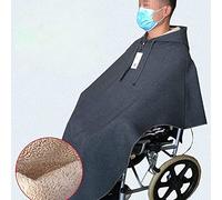 MOUSKE Cape de fauteuil roulant, couverture en polaire épaisse et chaude pour fauteuil roulant, convient pour homme et femme, housse de jambe confortable pour fauteuil roulant X-Large