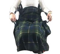 MOUSKE Couverture d'hiver pour fauteuil roulant pour adultes, couverture chauffante chaude multi-usages, couche épaisse en peluche douce, châle à porter, couverture de protection pour les jambes et