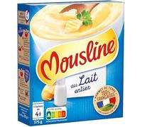 MOUSLINE - Mousline Purée Nature Au Lait Entier Sachets (375G) - Lot De 4 - Vendu Par Lot