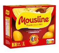 MOUSLINE - Purée Express Onctueuse à Reconstituer, Texture Lisse et Savoureuse (4 x 31,25g) - Lot de 4 - vendu par Lot