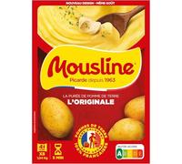 MOUSLINE - Purée Instantanée Onctueuse Nature, Facile et Rapide à Préparer (8 x 130g) - Le Lot De 3