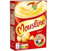 Mousline Purée Nature pour 4 Personnes - Délicieuse et Crémeuse 1040g - Idéale Pratique Rapide - Catégorie Epicerie Purées - Le Lot De 3