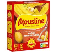 MOUSLINE - Purée Onctueuse et Gourmande Façon Pressé, Prête en Quelques Minutes (3x125g) - Lot de 3 - vendu par Lot