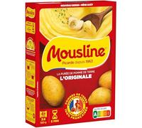 MOUSLINE - Purée Onctueuse Rapide, Flocons de Pommes de Terre Pratiques, 4x130g - Lot De 4