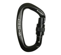 Mousqueton 25kn En Forme De D, Vis De Sécurité, Verrouillage, Boucle, Équipement Pour Escalade