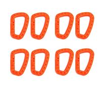Mousqueton, 8X Mousqueton Outil de dégaine Clip Molle Sangle Sangle Boucle Sac à Dos extérieur Verrouillage Pression Sac d'escalade Camp Fermoir Crochet Suspension Tactique(8X Orange)