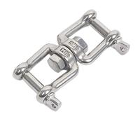 Mousqueton à anneau rotatif détachable M4-M8, crochet de déchargement, manille, chaîne, boucle de connexion 304SS, 1 pièce(M6)