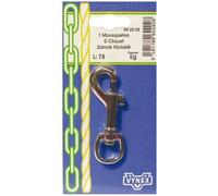 Mousqueton à cliquet - VYNEX - 78 mm - Nickelé - Mixte