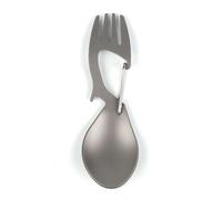 Mousqueton À Fourche Ouvre-Bouteille, Camping En Plein Air Pique-Nique Vaisselle De Table Multi-Outils Construction En Acier Inoxydable Spork Cuillère Multifonction