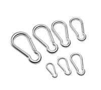 Mousqueton À Ressort En Acier Inoxydable 304, for Porte-clés, Boucle, Chaîne D'alpinisme Robuste Plein Air, Corde for Animaux De Compagnie(M5)
