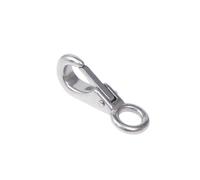 Mousqueton à Sangle Webbing Spring Hook Mousqueton Clip Crochet Œil Rond Attache Acier Inoxydable 316 Marine Verrouillage Rapide Fiable Ressort à, 2 59g