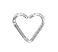 Mousqueton à verrouillage à ressort en forme d'étoile, en alliage d'aluminium, porte-clés for sac à dos, Camping, randonnée, voyage, 1 pièce(Dark Red)