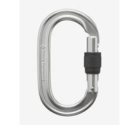 Mousqueton Black Diamond Oval Keylock Screwgate gris argenté