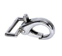 Mousqueton d'attache inox pour longe pour cheval Covalliero (x2) Argenté TU