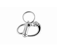 Mousqueton de drisse à oeil fixe 35mm, acier inoxydable AISI 316