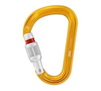 Mousqueton de sécurité - PETZL - Attache Screw-Lock - Forme poire - Aluminium - Doré