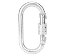Mousqueton de Verrouillage, 107x57mm/4.21x2.24in Crochets de Verrouillage en Forme de O de sécurité extérieure 25KN Crochet de Porte à vis Mousqueton pour hamac d'escalade Camping