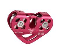 Mousqueton d'escalade durable en alliage d'aluminium avec poulie d'installation rapide pour les aventures en plein air et la randonnée