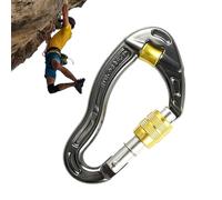 Mousqueton d'escalade - Verrouillage robuste, construction en alliage d'aluminium, accessoire de harnais de sécurité, forte capacité de charge | escalade et alpinisme pour fournir une corde fiable