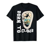 Mousqueton d'escalade vintage Born To Climb T-Shirt