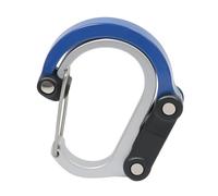 Mousqueton d'extérieur pivotant en alliage d'aluminium Boucle en forme de D Multifonctionnel Porte-clés Pivotant Type D Clip