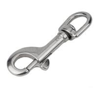 Mousqueton en acier inoxydable 316 avec œillet pivotant pour plongée sous-marine, laisse d'animal domestique et équipement de camping (72 mm)