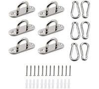 Mousqueton En Acier Inoxydable M5, Avec 12 Vis, 12 Tubes D'expansion, Boucle Fixe Pour Auvent, Petits Yachts Lasj964 Multicolore