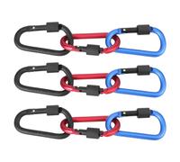 Mousqueton En Alliage D'aluminium éPais De 8cm, Avec Boucle Dshape, Sac à Dos, Boucle D'éCrou, 9 PièCes