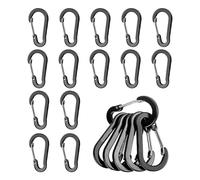 Mousqueton en alliage d'aluminium, mousqueton en alliage d'aluminium - 20 pièces mousqueton portable, mousqueton clip corde connecteur 2 alliage d'aluminium mousqueton support ressort pour l'extérieur