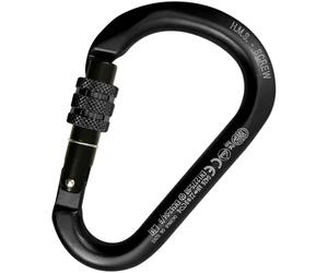 Mousqueton en alluminium avec vis Kong HMS Noir TU
