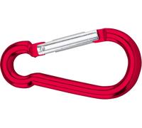 Mousqueton en aluminium anodisé rouge dörner + helmer 4815724