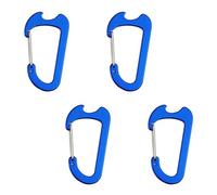 Mousqueton en aluminium robuste à verrouillage automatique pour porte à ressort et décapsuleur pour la randonnée, le camping, les sacs à dos, les porte-clés, les décapsuleurs