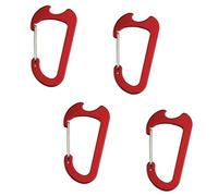 Mousqueton en aluminium robuste avec ressort autobloquant et décapsuleur pour randonnée, camping, mousqueton multifonction en aluminium