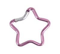 Mousqueton en forme d'étoile - Boucle d'escalade - Alliage d'aluminium - Haute performance - Pour camping, pêche, randonnée, cinq emplacements