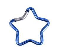 Mousqueton en forme d'étoile en alliage d'aluminium robuste pour le camping, la pêche, la randonnée, les voyages, le camping en plein air