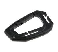 Mousqueton en plastique robuste à ressort Noir 9 x 5,8 cm