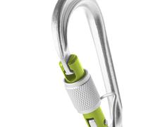 Edelrid Hms Bruce Steel Screw Fg Snap Hook Argenté